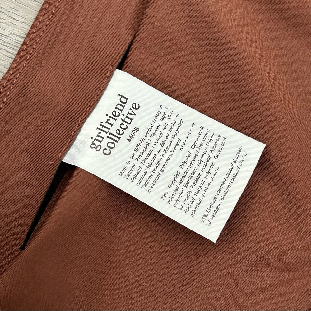 Nwt Girlfriend Collective Brown Pocket Leggings High Rise 7/8 Size‎ Medium - Picture 8 of 11